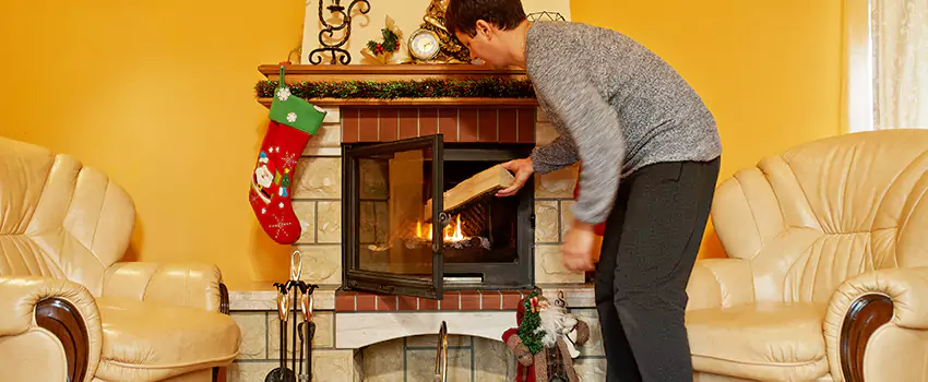 Rusted Metal Fireplace Restoration in Sioux Falls, South Dakota
